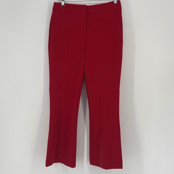 Boden Pants - Boden Richmond Women Pants 8R Red Ponte Jersey Stretch Kick Flare NWT